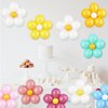 16 Set Daisy Flower Balloons DIY Kit,Pink Blue Yellow Latex Flower Balloon Party Decorations for Birthday Baby Shower Wedding Anniversary Daisy Groovy Fairy Flower Theme Decor