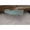 Aqua and Sea Foam Green Sea Glass Layered Hair Comb