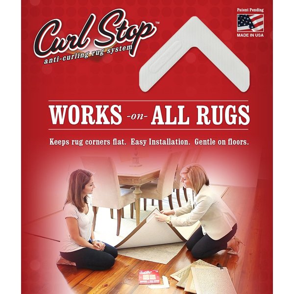 Prevents Rug Corners from Curling, Flattens Corners on Carpet and Rugs, Stops Curled Rug Corners, Rug Corners Lay Flat