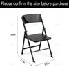 AUEAR, 12" Plastic Mini Foldable Chairs Decoration Miniature Furniture Black 1/6 Scale