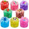 8 Pack Jelly Cube Crunchy Slime Kit, with Soft Stretchy Non-Sticky Clear Crunchy Slime Toy, Stress Relief Toy for Girls and Boys, Best Birthday Gift, Kids Party Favors and School Education