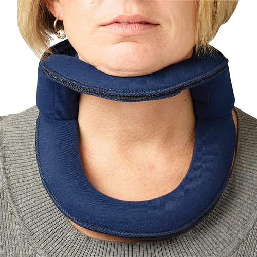 Rolyan Adjustable Frame Cervical Collar, Size Small, Soft Neck Brace Fits Neck Circumferences 12" - 14", Wire Frame, Bendable Collar Stabilizes Neck After Head and Neck Injuries