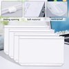 CiCiKiea A5 Binder Pockets, 12PCS A5 Size 6 Holes Binder Pockets, [Waterproof PVC Pouch] Premium Clear Binder Zipper Folders Document Filing Bags for 6-Ring Notebook Binder Loose Leaf Bags, Clear