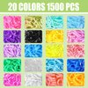 Elastic Hair Ties Hair Accessories for Girl, 1683 PCS Hair Rubber Bands with Hair Clips Set