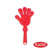 Beistle 12-Pack Red Plastic Hand Clappers Noismakers, 7-1/2-Inch, 7.5 Inches