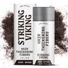 Striking Viking Hair Fibers for Thinning Hair - Hair Building Fibers (Dark Brown) 28g - Naturally Derived Formula - Long Lasting Hair Powder for Undetectable, Thicker Looking Hair for Men & Women
