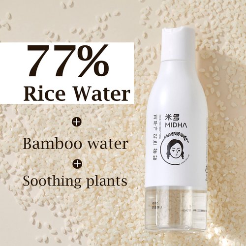 [MIDHA] RICE PURE TONER 200ml (6.7fl.oz) 77% Rice Water Toner/Face Moisturizer/Vegan