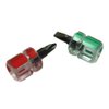 4 Pieces Sewing Machine Screwdriver Mini Short Screwdriver Needle Plate Screwdriver Sewing Machine Needle Plate Screwdriverwith Flat Head and Phillips Head, Red and Green