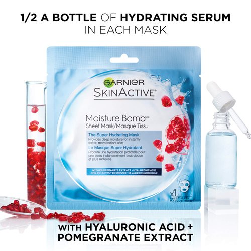 Garnier SkinActive Super Hydrating Sheet Mask, Hydrating, The Super Hydrating 6 Count