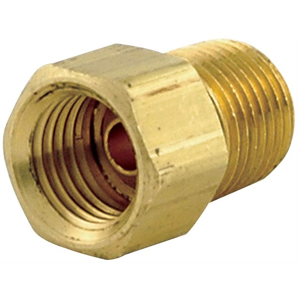 Allstar Performance ALL50121 1/8" NPT Male to 1/4" Brass Straight Inverted Flare Female Brake Line Adapter Fitting, (Pack of 4)