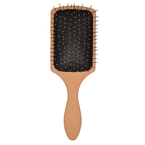 Essential Paddle Hair Brush by BeaverStrong, Rectangle Detangler Brush with Air Cushion for All Hair Types (Light Peach)