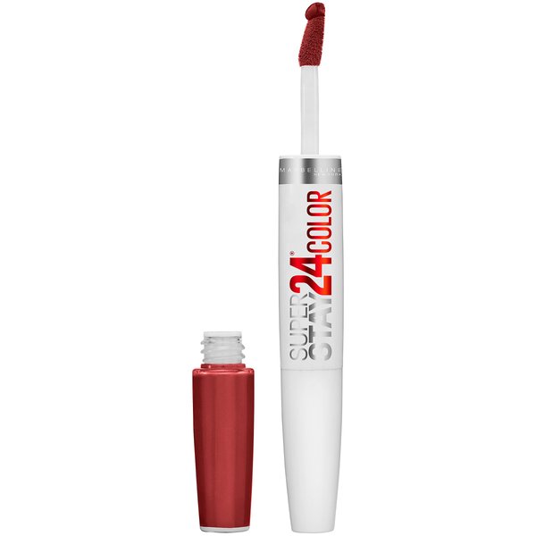 Maybelline SuperStay 24 2-Step Liquid Lipstick Makeup, Everlasting Wine, 1 kit