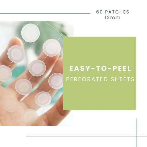 The Soothing Aloe + Tea Tree Oil Acne Patch (60 Counts 1 Size) – Invisible Hydrocolloid Acne Patch with Aloe and Tea Tree Oil for Covering Zits and Blemishes