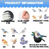 18pcs Glitter Dessert Cupcake Topper Flying Bird Nature Theme Decor Supplies Baby Shower Boys Girls Happy Birthday Party Decorations