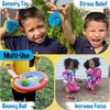 Stress Ball for Kids 8 Pack - Stringy Balls & Sensory Toys for Kids - Gifts for Boys & Girls 4 5 6 7 8 9 10 Year Old Gift Ideas - Monkey Pom Kooosh Balls - Easter Gifts & Kid Party Pack Fidget Toy
