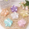 Flower Claw Clips Hawaiian Flower Hair Clips 6 Pcs Plumeria Floral Hair Clips Flower Clips for Thin Thick Curly Hair Non Slip Strong Hold Cute Hair Clips for Girls Summer Beach Flower Hair Accessories
