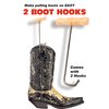 Southwestern Equine Boot Hunter - Boot Puller Jack Hunter Orange, Raspberry &Turquoise (Orange with Hooks)