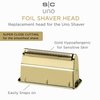 StyleCraft Uno Single Replacement Shaver Foil Head Premium Gold Titanium