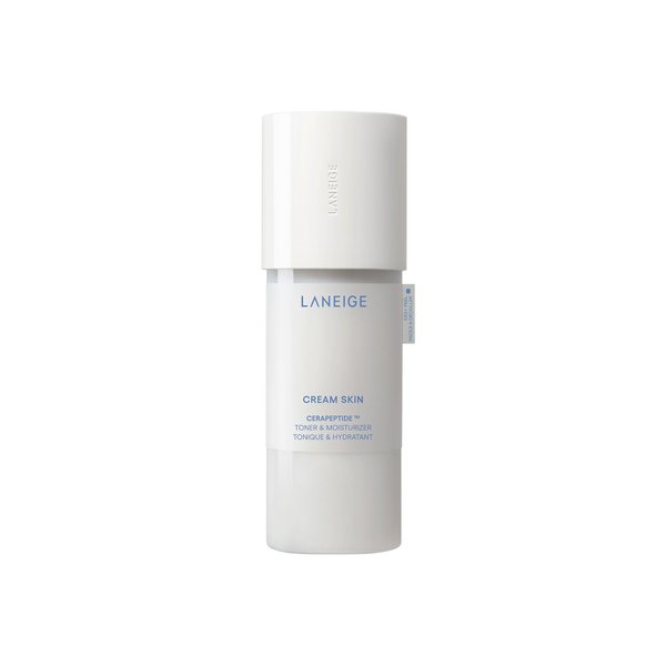 LANEIGE Cream Skin Refillable Toner & Moisturizer with Ceramides and Peptides: Korean Milky Toner, Amino Acid, Nourish, Hydrate, Barrier-Boosting, Visibly Firm 160 ml