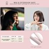 NOGI Mini USB Hair Iron, Small Travel Straightener and Curling Iron, Ceramic Coated Fast Heating, for Short Hair Bangs, Wigs, Extensions, 3 Heat Settings, USB-C Power - Pink (Corded Not Chargeable)