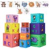 Nesting and Stacking Blocks Stacking Toys for Toddlers Plus Animal Puzzle Toys Set Alphabet ABC Blocks Sorting & Stacking Educational Toys Montessori Toys Stackable Toys for Toddlers Ages 1-3
