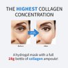 Collagen Face Mask Deep Collagen Anti Wrinkle Lifting Mask Collagen Face Mask Overnight, Collagen Real Deep Mask for Lifting, Firming, Moisturizing - 28g x 5ea