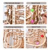 3D Wooden Puzzles Marble Run Chain Kit, Wood Creative Mechanical Puzzles Assembly Model Building Kits to Build for Adults & Kids, DIY Wooden Puzzle Hobbies Toys for Adults &Teens Gifts