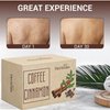 Herbvian 2 Pcs Coffee Cinnamon Exfoliating Soap Bars, Vietnamese Body and Face Soap, Scrub Soap Bar, Back Acne Body Soap, Cleaser Soap for Men, Women, Teen and All Skin Types