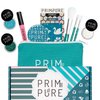 Prim and Pure Kids Makeup Gift Set - Stencil, Makeup Eyeshadow Bioglitter Lip Gloss and Cosmetic Bag Mirror Makeup Brush Accessories (Mermaid Blue)