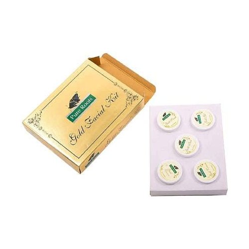 Gold Facial Kit Face Mask Massage Cream Face Gel Face Scrub Exclusice Facial Kit Pack of 80g+40ml