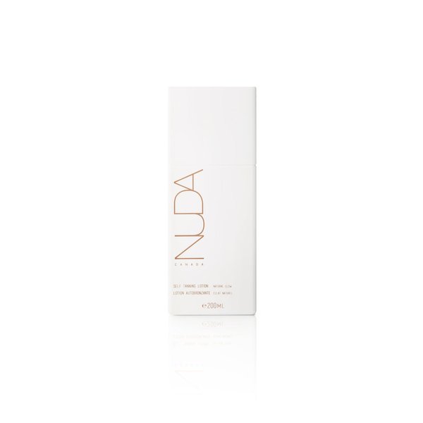 Nuda Self Tanning Lotion | Gradual Tanning Lotion for Light to Medium Skin | Lightweight Self Tanner Lotion Infused with Sodium Hyaluronate & Vitamin C | Vegan & Cruelty-Free, (200 mL)