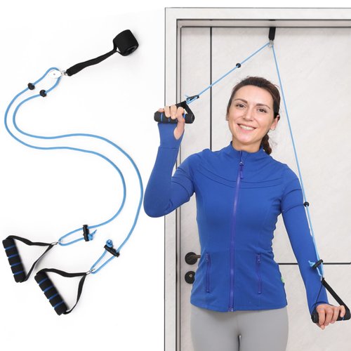 Shoulder Pulley, Pulleys for Shoulder Rehab Over Door, Exercise Pulley for Physical Therapy, Over The Door Physical Therapy System