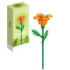 YICHENZHAOXING Mini Bricks Artificial Flower Bouquet Building Sets，DIY Simulation Plant Series Creative Toys,Flower Building Set Eschscholzia californica 71PCS