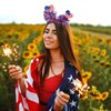 QDTK Fourth of July Headband Flag Heart Ribbon Patriotic Head Boppers Cute Design Energetic Hair Band Hair Accessories Holiday Party Headdress Hair Supplies for Women Girls