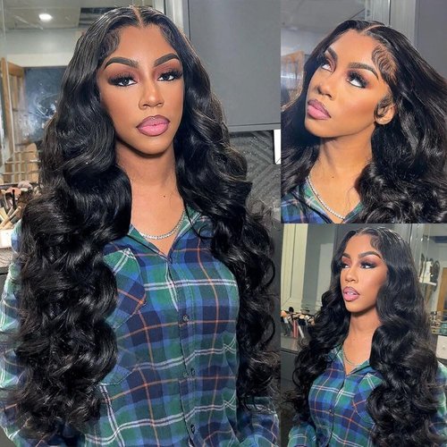 Tuneful 30 Inch Body Wave Lace Front Wigs Human Hair 13x6 HD Lace Frontal Wigs Human Hair Pre Plucked 220% Density Human Hair Lace Front Wigs for Women