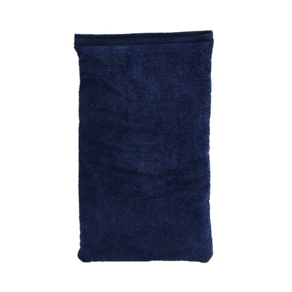 Microwavable Heating Pad, Rice Filled, Plush Cotton Cover, Natural, No Scents Added, Handcrafted in The USA, Back, Neck Pain, Arthritis, Cramps (Navy Blue)