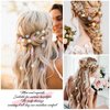 Paderison 20Pcs Mini Flower Hair Clips for Women Girls Small Lily Hair Pins Wedding Hair Accessories Bridal Snap Clips Tiny Cute Metal Barrettes Decorative Bridesmaid