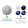 Compatible with Google Nest Thermostat 2020 Wall Plate Cover - Petrichor Nest Thermostat Trim Kit, Made for Google Nest Thermostat 2020, Cover Imperfections Easy to Install - Snow