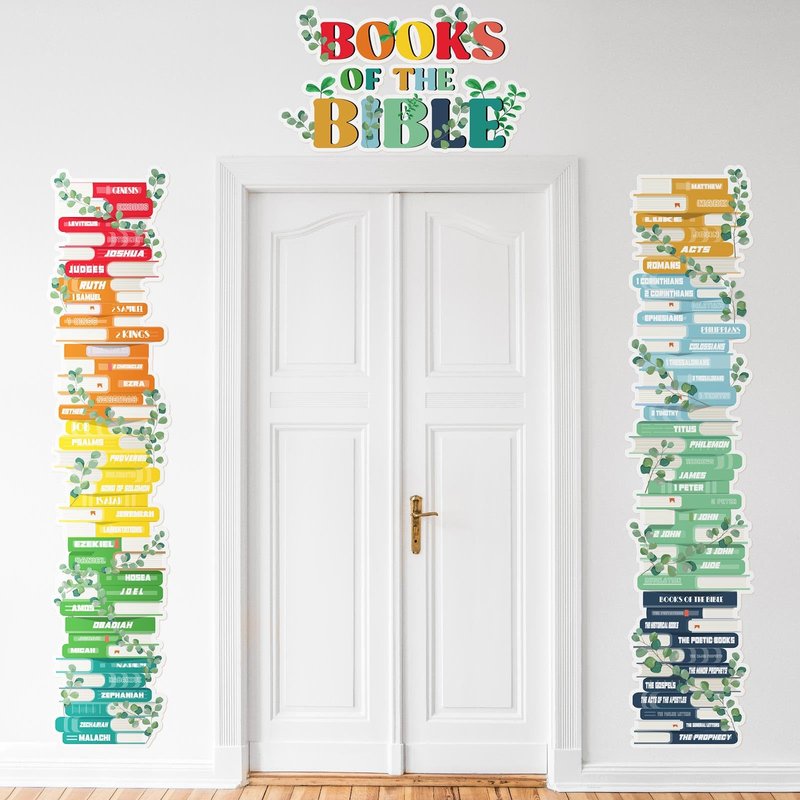 Fuyoooo Bible Posters for Kids Books of the Bible Chart Timeline Chart ...