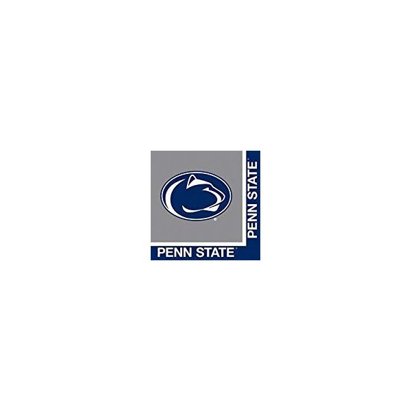 NCAA Creative Converting Penn State Nitty Lions Party Bundle Lunch Napkins (60)