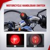 Nilight Motorcycle Handlebar Switch Plug and Play 12V ATV Handlebar Light Switch Push Button Waterproof ON Off Switches for ATV UTV Driving Lights- Fits 7/8" Handlebars (22mm)