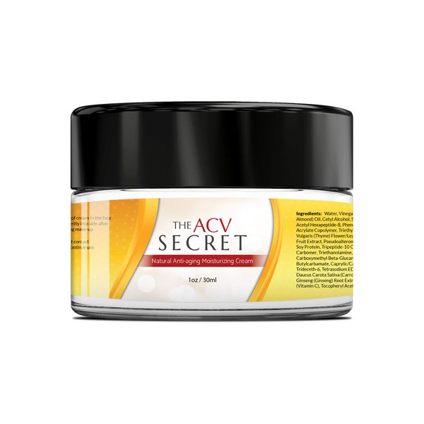 UpWellness: The ACV Secret Moisturizer - Skin Care with Apple Cider Vinegar - 30 ml - 7 Natural Anti-Aging Ingredients - Supports Skin Detoxification and Restoration - Physician Formulated