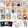 JOYIN 20 Pcs Make-a-face Sticker Sheets Make Your Own Halloween Characters Mix and Match Sticker Sheets, Bonus with Coloring Sheets, 10 Scratch Cards, 8 Sticker Sheets, Halloween Party Favor Supplies