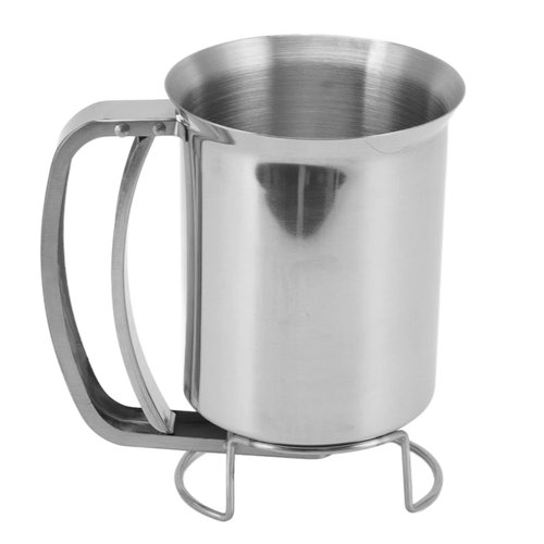 Stainless Steel Pancake Batter Dispenser, Easy to Use for Pancakes, Muffins, Great Applicability, Child Friendly Design, Made of 18/8 Stainless Steel