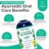Dale Audrey Ayurvedic Organic Oil Pulling for Teeth and Gums | Refreshing Mint Flavored Oral Rinse Mouthwash | Essential Oils for Bad Breath | Whitening Teeth & Fresh Breath | (3 Pack,8oz)