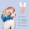 PEUTIER 4-pack of 2.8oz Soft Silicone Hair Root Comb Applicator Bottles for Hair Oil, Hair Dye, Hair Oiling, Scalp Oil Application with Brush (Pink & Grey)