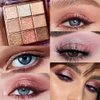 9Color Pink White Golden Brown Warm Glitter Colorful Eyeshadow Palette Makeup,Korean Natural Neutral Rainbow Eyeshadow palettes Highly Pigmented Naturing-Looking Long Lasting Waterproof Blendable
