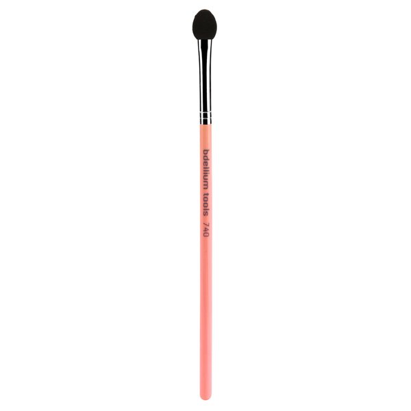 Bdellium Tools Professional Makeup Brush - Pink Bambu Series 740 Sponge Applicator - With Soft Rubycell Foam, For Eyeshadow Application (Pink, 1pc)