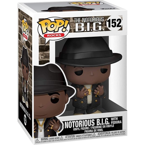 Funko Pop! Rocks: Biggie - Notorious B.I.G with Fedora Bundle with 1 PopShield Pop Box Protector