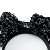 KARETT Mouse Ears Headband With Glitter Sequins Bow Cosplay Costumes Princess Party Decorations For Girls Women